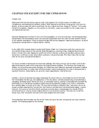 Chapter One Excerpt for the Upper Room