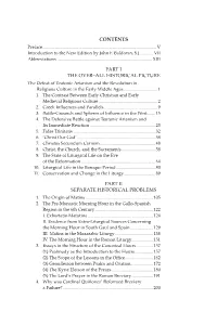Contents Part I the Over–All