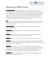 Glossary of LGBTQ Terms