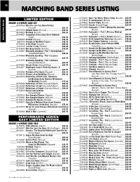 Marching Band Series Listing