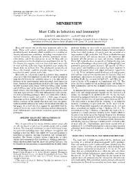 Mast Cells in Infection and Immunity†