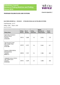 Midlothian Council Review of Polling Districts and Polling Places 2019