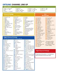 Optilink Channel Line-Up