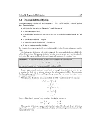 5.2 Exponential Distribution