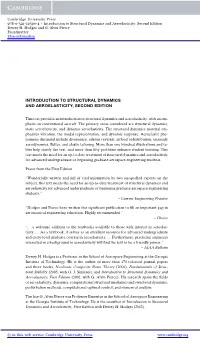 Introduction to Structural Dynamics and Aeroelasticity: Second Edition Dewey H