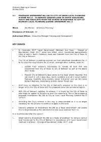 Proposed Amendment No.188 to City of Swan Local Planning Scheme