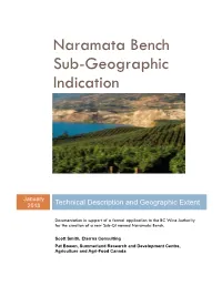 Technical Report for Naramata Bench Sub-GI