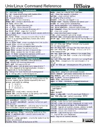 Unix/Linux Command Reference