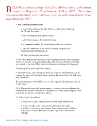 BELOW Are Some Excerpts from Tres Abhinc Annos, a Document
