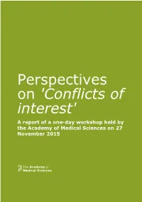 Conflicts of Interest'