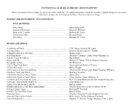 CONTENTS for LEAD ME, GUIDE ME—SECOND EDITION MASSES