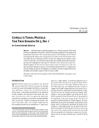 Corelli'stonalmodels
