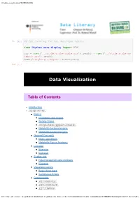 Data Visualization
