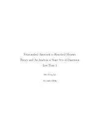 Nonstandard Approach to Hausdorff Measure Theory and an Analysis Of