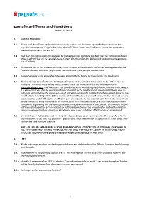 Paysafecard Terms and Conditions Version: 01 / 2018