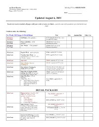 Rares Consignment Order Contract