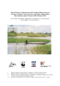 Shared Resource Management on the Zambezi/Chobe Systems