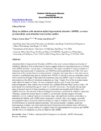 Sleep in Children with Attention-Deficit Hyperactivity Disorder (ADHD): a Review of Naturalistic and Stimulant Intervention Studies