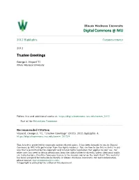 Trustee Greetings