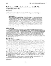 An Analysis of Fish Remains from the Krause Site (47Lc41) in La Crosse County, WI