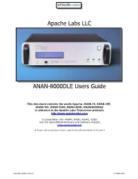 ANAN-8000DLE Users Guide