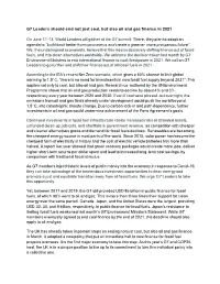 G7 Leaders Should End Not Just Coal, but Also Oil and Gas Finance in 2021
