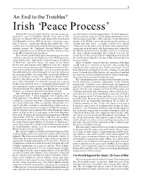 Irish 'Peace Process'