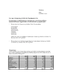 Svar Upp Á Fyrispurning 82/2018 Eftir Tingskipanini § 52A Fyrispurningur