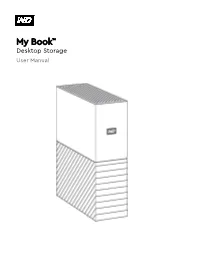 My Book Desktop Storage User Manual