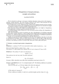 Triangulations of Integral Polytopes, Examples and Problems