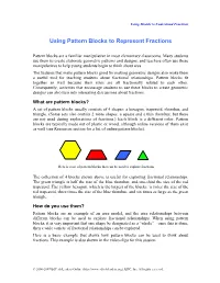 Using Pattern Blocks to Represent Fractions