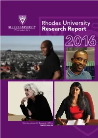 Annual Research Report 2016