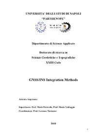 GNSS/INS Integration Methods