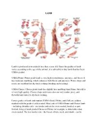 Information on How to Buy Lamb