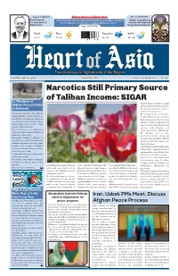 Narcotics Still Primary Source of Taliban Income: SIGAR