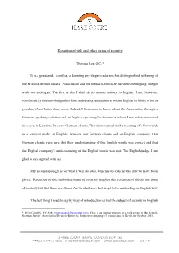 Retention of Title and Other Forms of Security