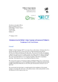 Tallaght to Templeogue Cycle Track Scheme