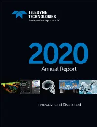 Teledyne Technologies Incorporated 2020 Annual Report