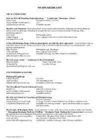 Wi Speakers List