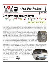 Winter Newsletter 2014.Pdf