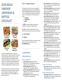 Amphibian and Reptile Checklist