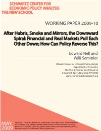 Financial and Real Markets Pull Each Other Down; How Can Policy Reverse This?