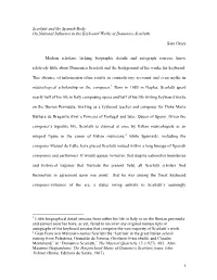 On National Influence in the Keyboard Works of Domenico Scarlatti