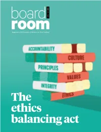 The Ethics Balancing Act Got Board Hassles?