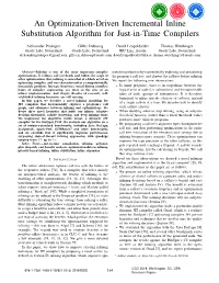 An Optimization-Driven Incremental Inline Substitution Algorithm for Just-In-Time Compilers