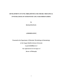 Chapter 1: Stroke and Neuroprotection 1 – 21