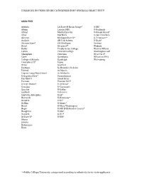 Colleges in Fiske Guide Categorized by Overall Selectivity