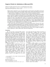 Empirical Models for Substitution in Ribosomal RNA