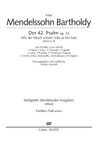 Mendelssohn Bartholdy