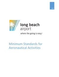 Minimum Standards for Aeronautical Activities